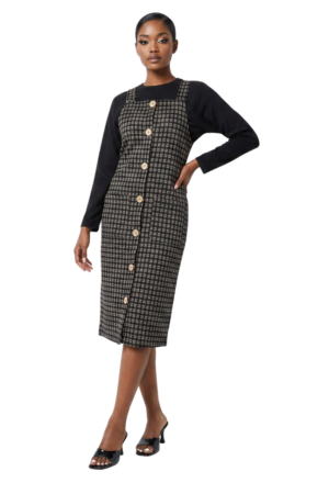 Button front pinni