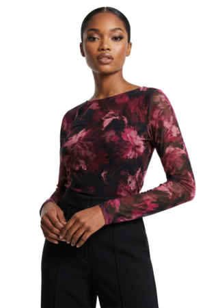 Long sleeve rouched top