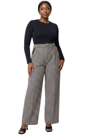 Pleat detailed pants