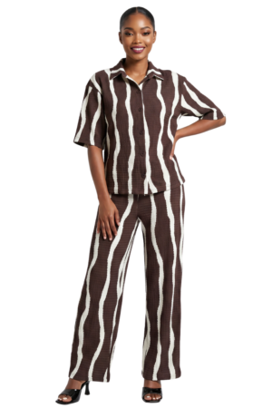 Elasticated pants with pockets