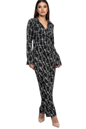 Long sleeve wrap over dress