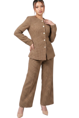 Long sleeve peplum jacket