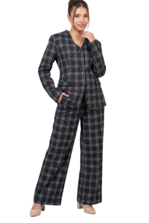 Pleated detailed pants