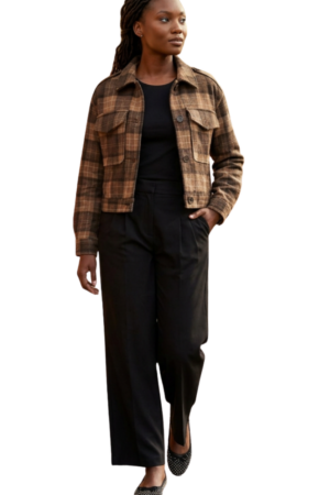 Pleat detailed pants