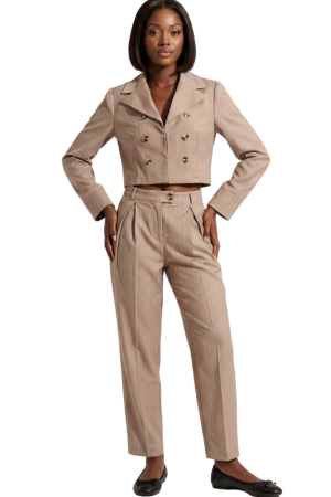 Button detailed long sleeve jacket