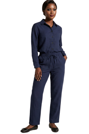 Long sleeve button front top