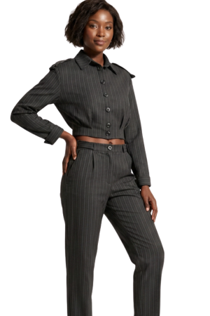 Pleated wide leg pants