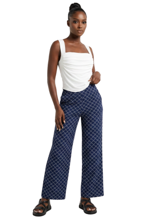 2 pocket wide leg pants