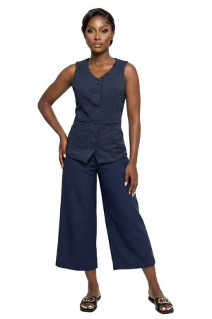 Pleat detailed culotte