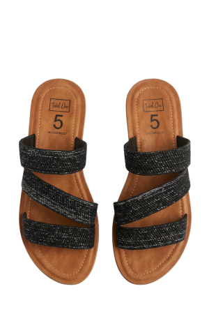 3 strap elastic injection slide