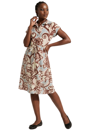 Drop shoulder dress