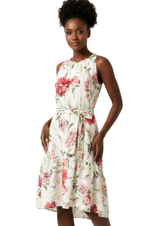 Sleeveless hi lo dress