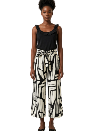 Frill detailed sleeveless top