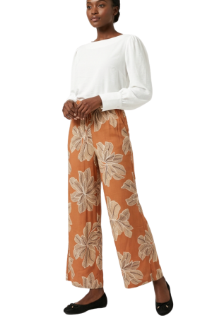Elasticated moc tie pants