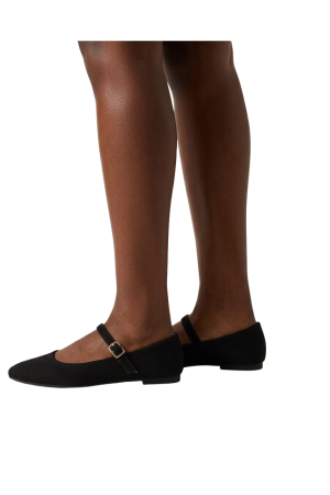 Linen pumps with buckle