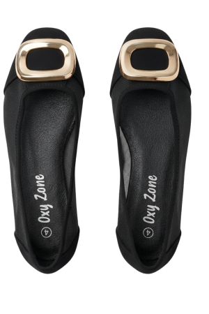 Square toe mesh +micro fibre pumps