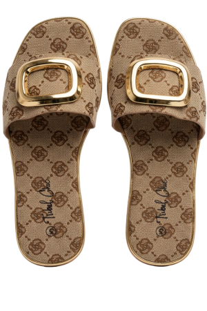 1 bar flatty with gold trim